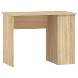 Desk Sonoma Oak 100x55x75 cm Engineered Wood - Front View