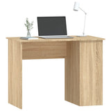 Desk Sonoma Oak 100x55x75 cm Engineered Wood - Side View