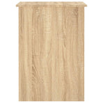 Desk Sonoma Oak 100x55x75 cm Engineered Wood