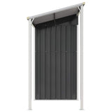 Garden Shed with Extended Roof Anthracite 277x107x181 cm Steel