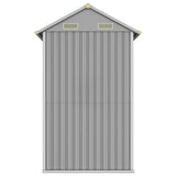 Garden Shed Light Grey 192x152.5x237 cm Galvanised Steel
