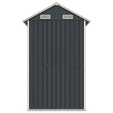 Garden Shed Anthracite 192x152.5x237 cm Galvanised Steel - 45-Degree Angle