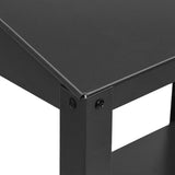 Plant Stand Anthracite 75.5x54.5x100 cm Galvanised Steel - Rear View