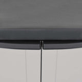 Outdoor Storage Cabinet Grey and Black 65x37x85 cm PP
