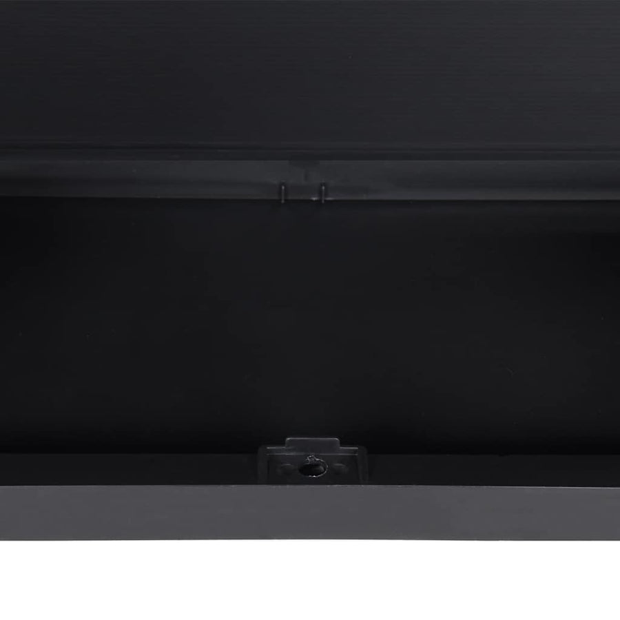 Outdoor Storage Cabinet Grey and Black 65x37x165 cm PP