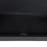 Outdoor Storage Cabinet Grey and Black 65x37x165 cm PP