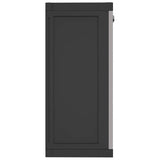 Outdoor Storage Cabinet Grey and Black 97x37x85 cm PP