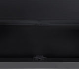 Outdoor Storage Cabinet Grey and Black 97x37x165 cm PP - Extra Image