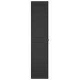 Outdoor Storage Cabinet Black 65x37x165 cm PP
