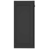 Outdoor Storage Cabinet Black 97x37x85 cm PP - Close-Up Angle