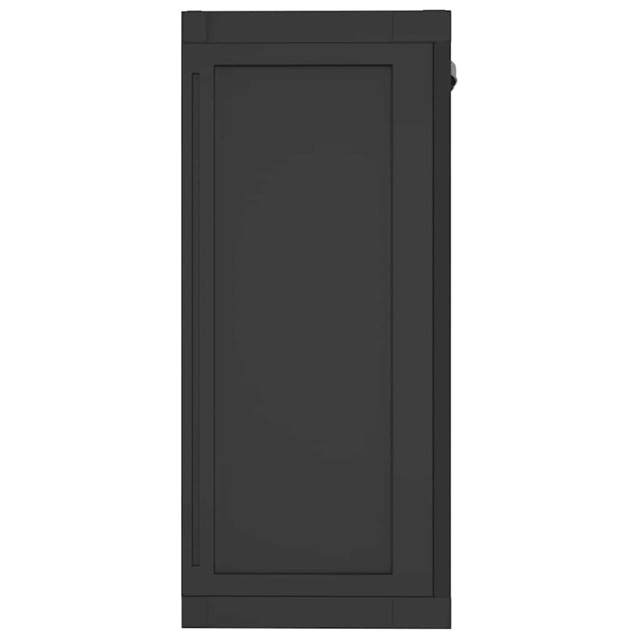 Outdoor Storage Cabinet Black 97x37x85 cm PP