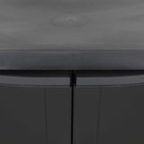 Outdoor Storage Cabinet Black 97x37x85 cm PP - Extra Image
