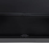 Outdoor Storage Cabinet Black 97x37x85 cm PP