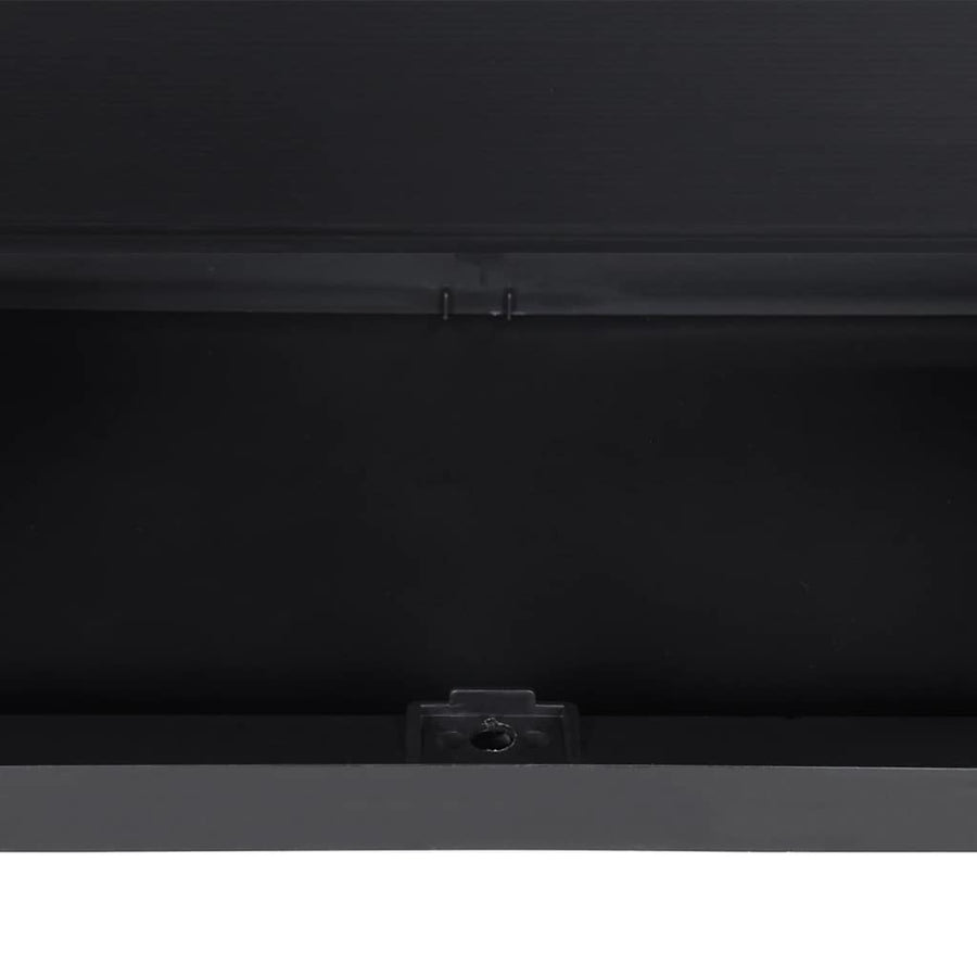 Outdoor Storage Cabinet Black 97x37x85 cm PP