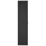 Outdoor Storage Cabinet Black 97x37x165 cm PP