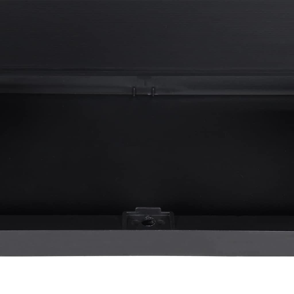 Outdoor Storage Cabinet Black 97x37x165 cm PP