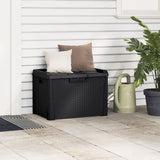 Garden Storage Box Anthracite 125 L PP - Side View