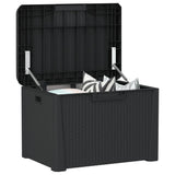 Garden Storage Box Anthracite 125 L PP - Top-Down View