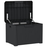 Garden Storage Box Anthracite 125 L PP - 45-Degree Angle