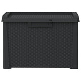 Garden Storage Box Anthracite 125 L PP - Rear View
