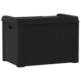 Garden Storage Box Anthracite 125 L PP - Low Angle