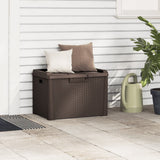 Garden Storage Box Brown 125 L PP - Side View