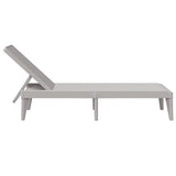 Sun Lounger Grey 186x60x29 cm PP - 45-Degree Angle