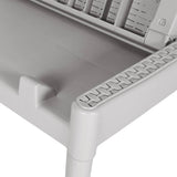 Sun Lounger Grey 186x60x29 cm PP - Low Angle