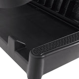 Sun Lounger with Cushion Anthracite 186x60x29 cm PP - Low Angle