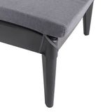 Sun Lounger with Cushion Anthracite 186x60x29 cm PP - Extra Image