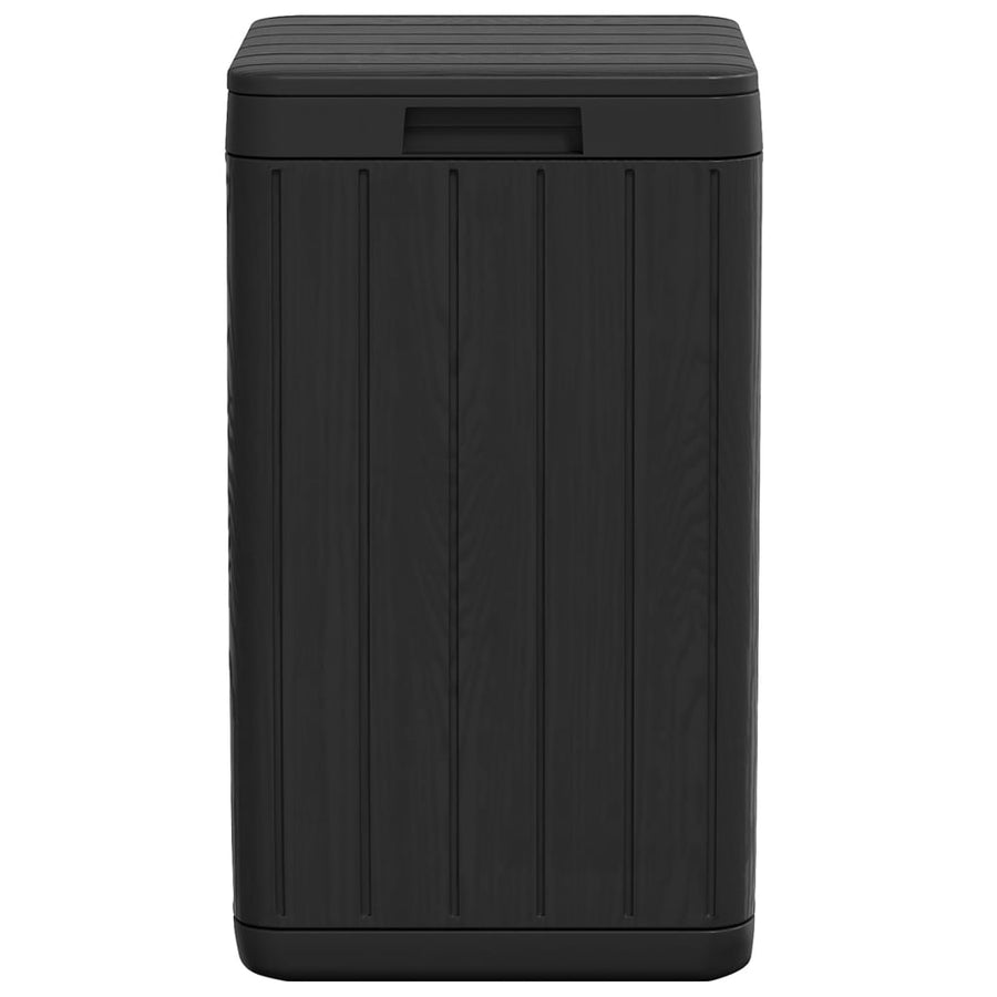 Outdoor Garbage Bin Anthracite 38x38x65 cm PP