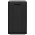 Outdoor Garbage Bin Anthracite 38x38x65 cm PP