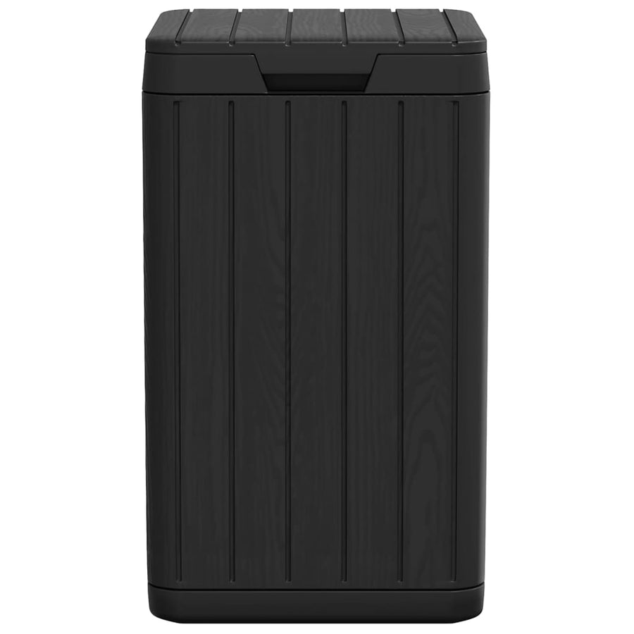 Outdoor Garbage Bin Anthracite 38x38x65 cm PP