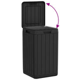 Outdoor Garbage Bin Anthracite 38x38x65 cm PP