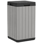 Outdoor Garbage Bin Grey 38x38x65 cm PP