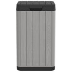 Outdoor Garbage Bin Grey 38x38x65 cm PP