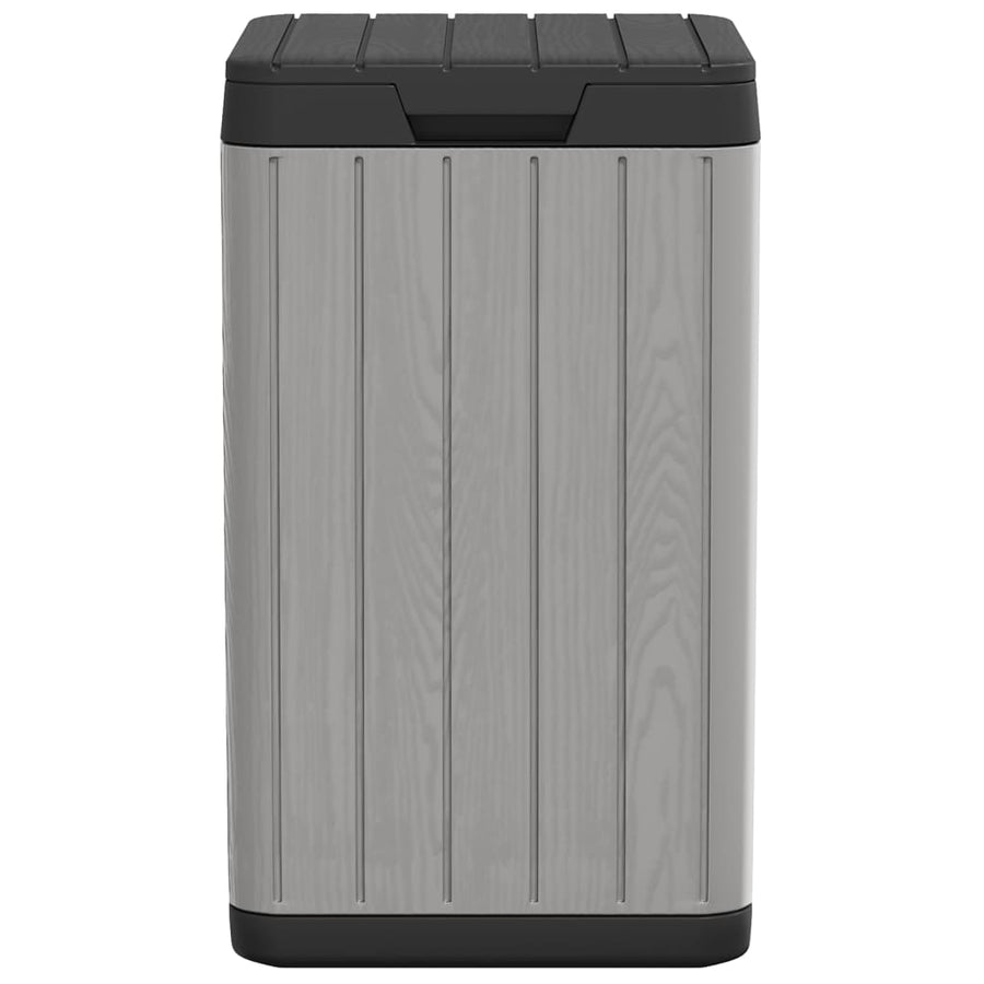 Outdoor Garbage Bin Grey 38x38x65 cm PP