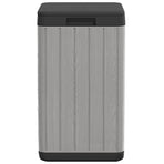 Outdoor Garbage Bin Grey 38x38x65 cm PP