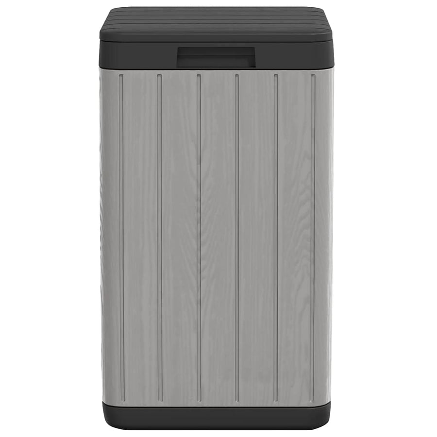 Outdoor Garbage Bin Grey 38x38x65 cm PP