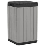 Outdoor Garbage Bin Grey 38x38x65 cm PP