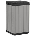 Outdoor Garbage Bin Grey 38x38x65 cm PP