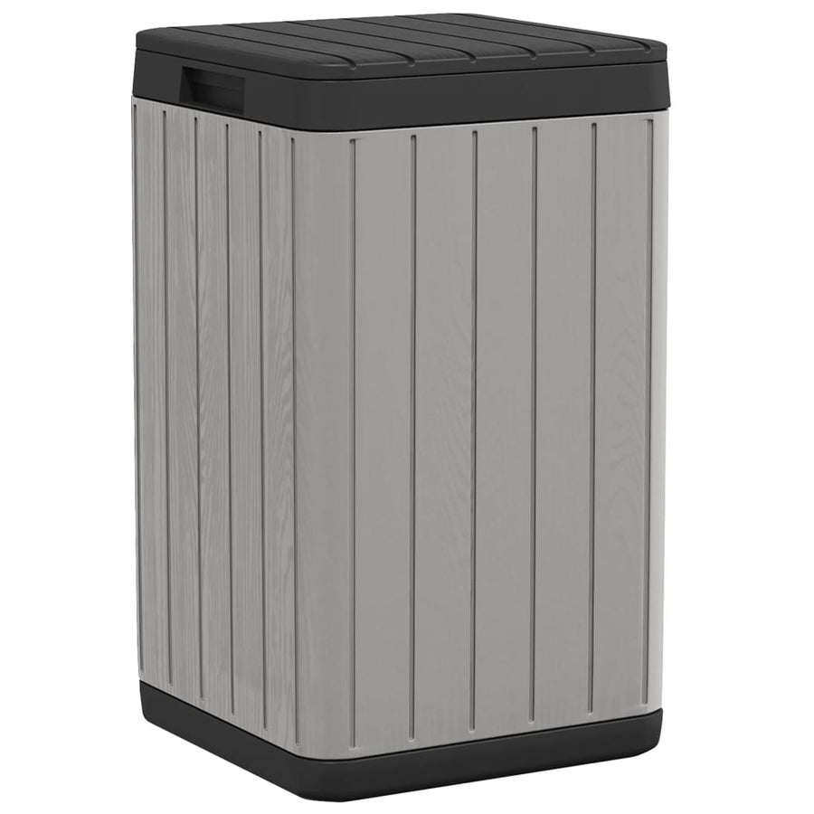 Outdoor Garbage Bin Grey 38x38x65 cm PP