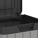 Outdoor Garbage Bin Grey 38x38x65 cm PP