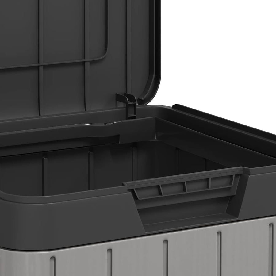 Outdoor Garbage Bin Grey 38x38x65 cm PP
