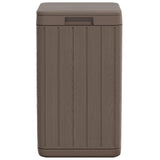 Outdoor Garbage Bin Brown 38x38x65 cm PP