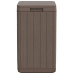 Outdoor Garbage Bin Brown 38x38x65 cm PP