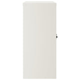 File Cabinet White 90x40x90 cm Steel - 45-Degree Angle