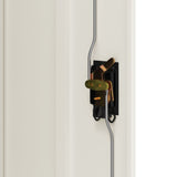 File Cabinet White 90x40x105 cm Steel - Low Angle