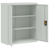 File Cabinet Light Grey 90x40x105 cm Steel - Top-Down View