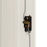 File Cabinet White 90x40x140 cm Steel - Low Angle